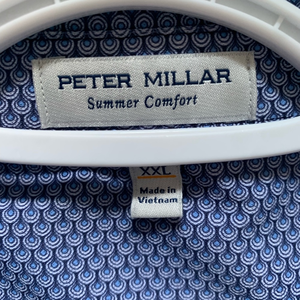 Peter Millar Summer Comfort Waverly Performance Polo Size XXL - Picture 6 of 7